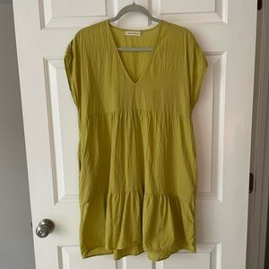 Longway yellow/green Savannah dress, size 1